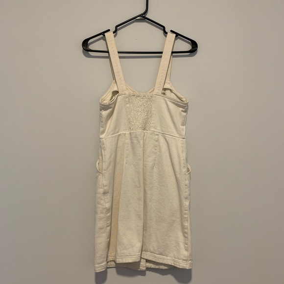 White Denim Button Up Dress - Picture 2 of 2